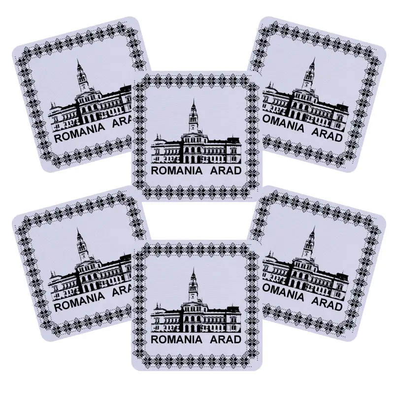 Arad romania, suporti coster din lemn, model 007v
